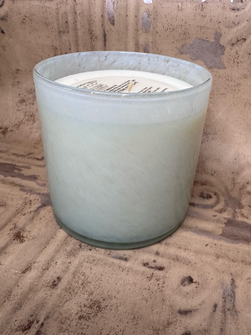 Lafco Seafoam Green Glass Candle-Marine